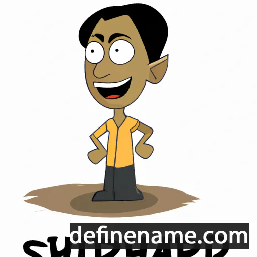 cartoon of the name Shridhar