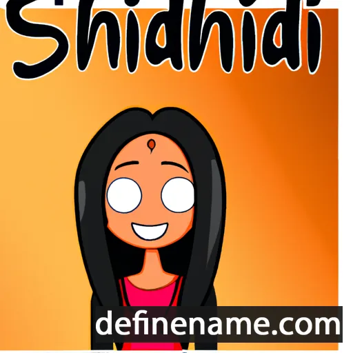 cartoon of the name Shrinidhi