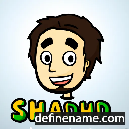 cartoon of the name Shuhaid