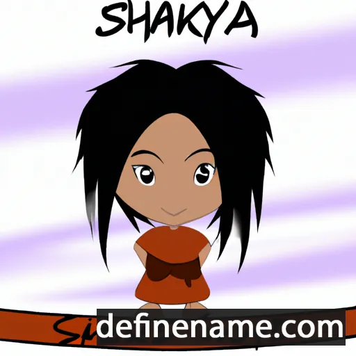 cartoon of the name Shukeya