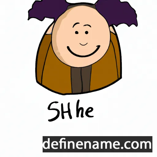 cartoon of the name Shule