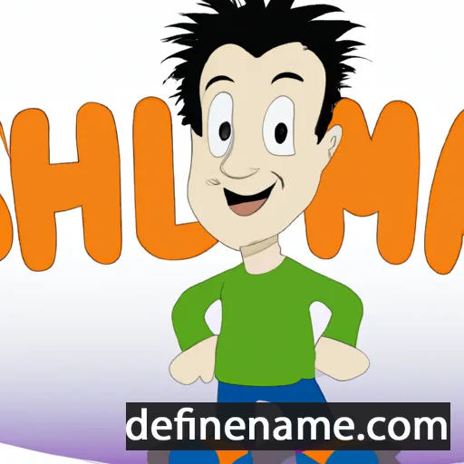 cartoon of the name Shumail