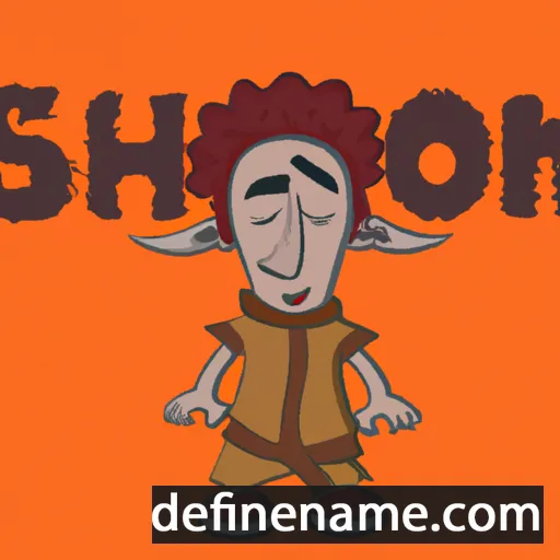 cartoon of the name Shuron