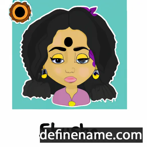 cartoon of the name Shushana