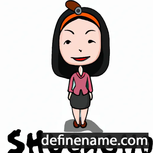 cartoon of the name Shushuang