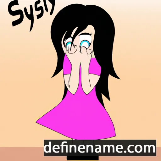 cartoon of the name Shy