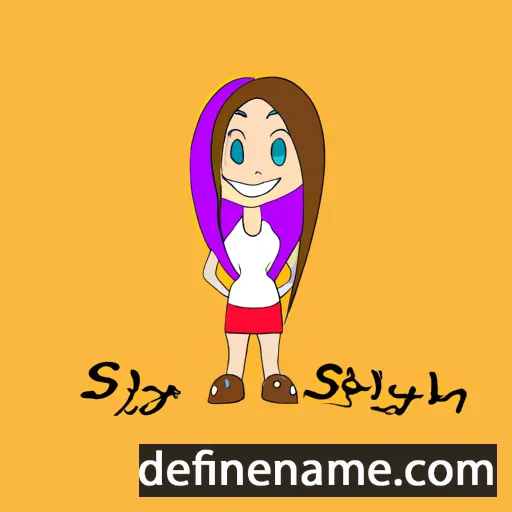 cartoon of the name Shylynn