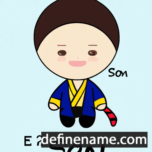 cartoon of the name Si-eon