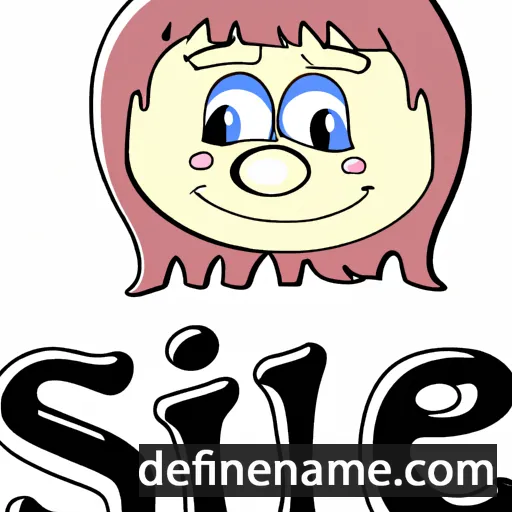 cartoon of the name Sìle