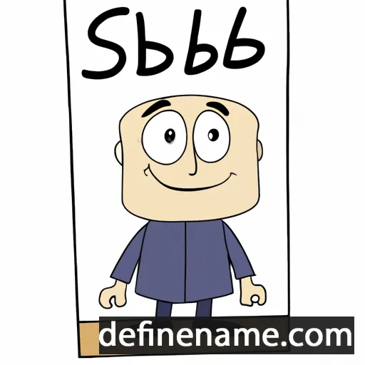 cartoon of the name Sibald