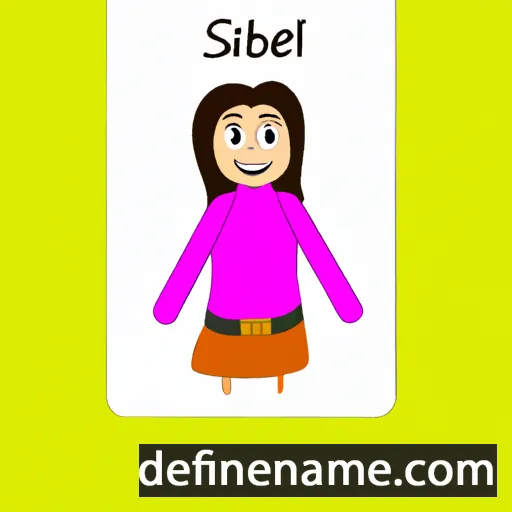 cartoon of the name Sibel