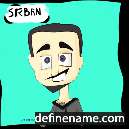 cartoon of the name Sibrân