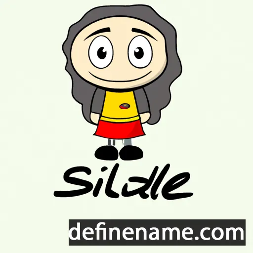 cartoon of the name Sidalie