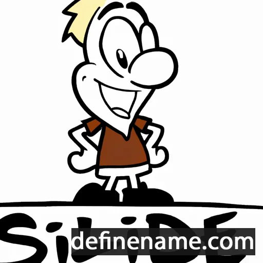 cartoon of the name Siddie