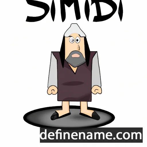 cartoon of the name Sidhom