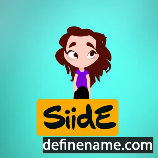 cartoon of the name Sidnee