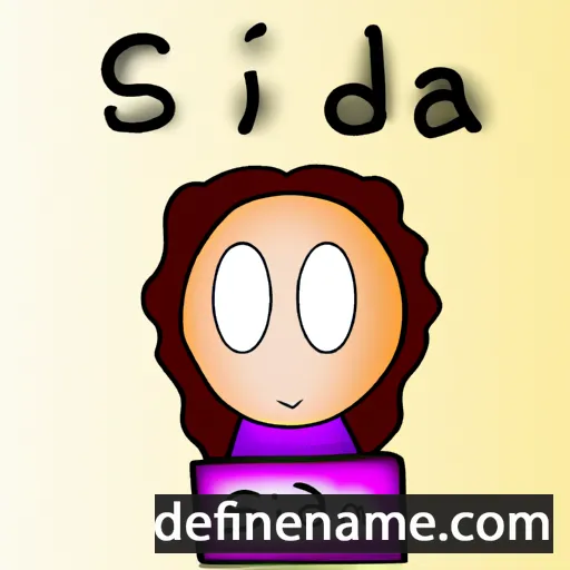 cartoon of the name Sidònia