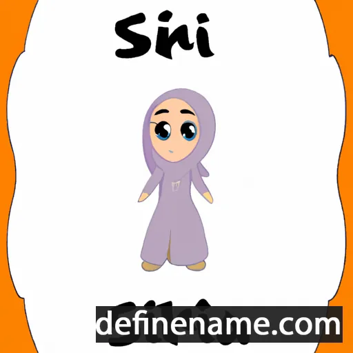 cartoon of the name Sidrah