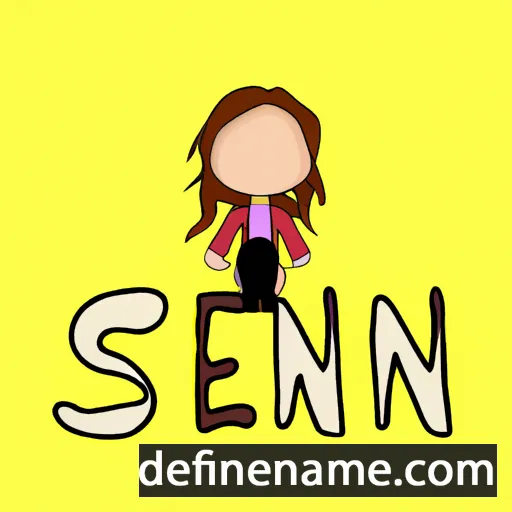 cartoon of the name Siënna