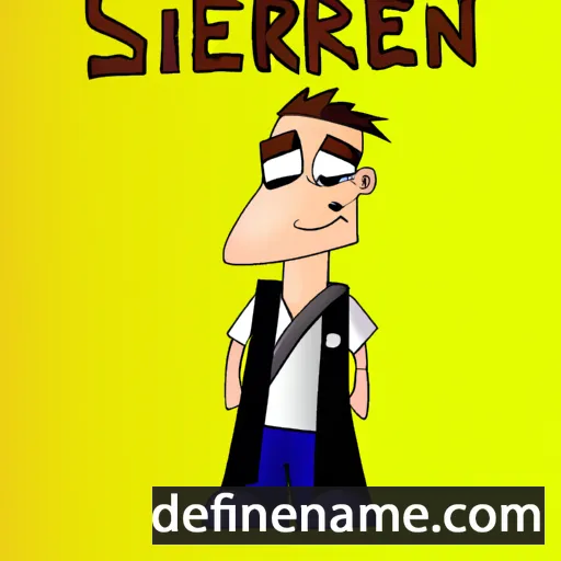 cartoon of the name Siebren