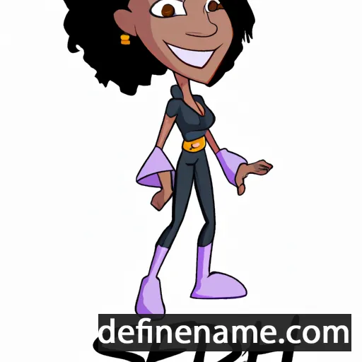 cartoon of the name Siedah