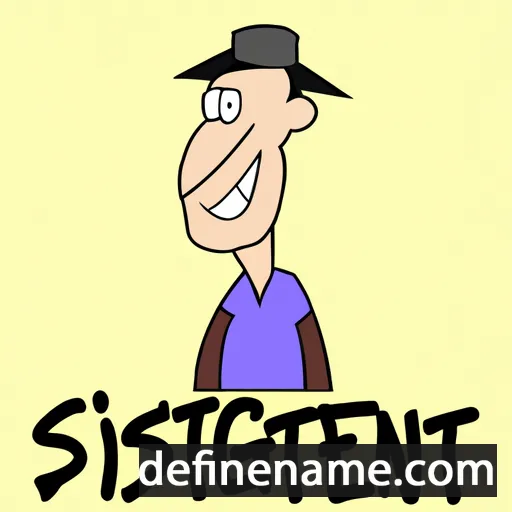 cartoon of the name Sighsten