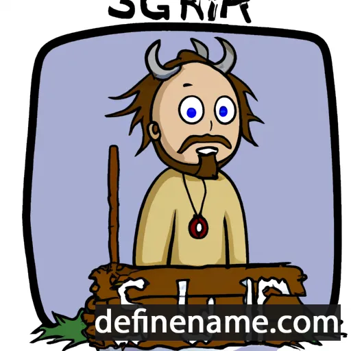 cartoon of the name Sigur