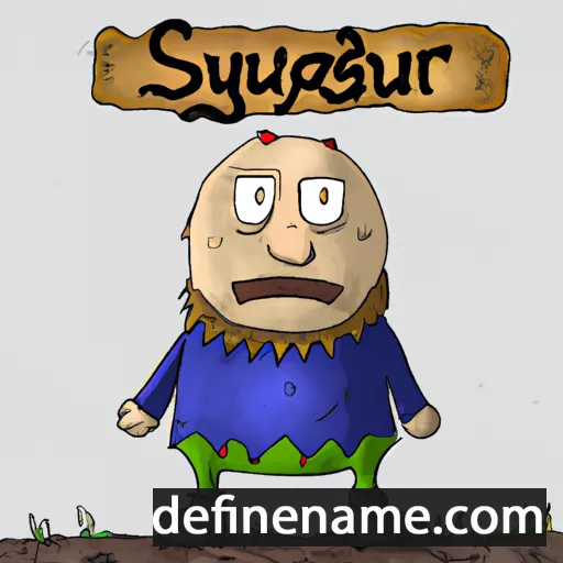 cartoon of the name Sigurbergur