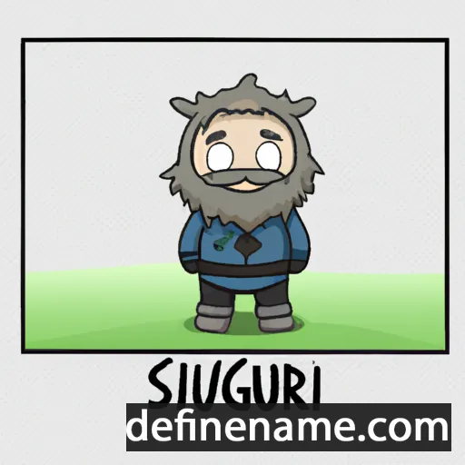 cartoon of the name Sigurlaugur