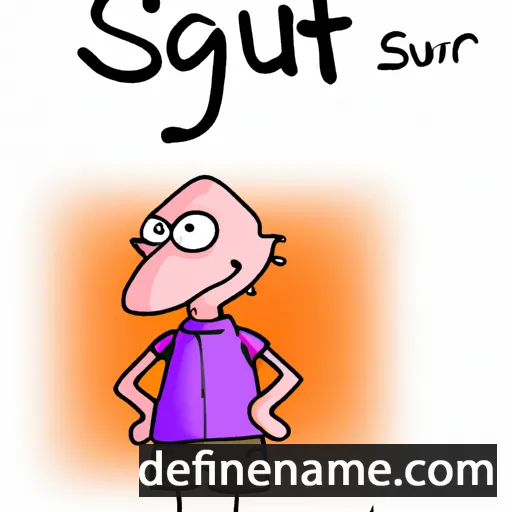 cartoon of the name Sigurt