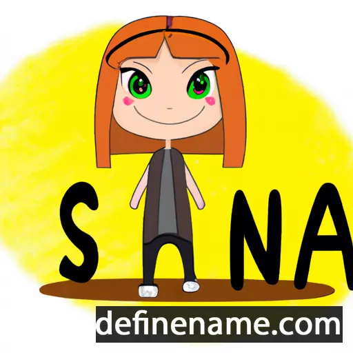 cartoon of the name Siina