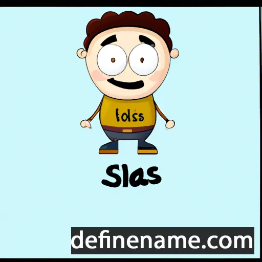 cartoon of the name Silás