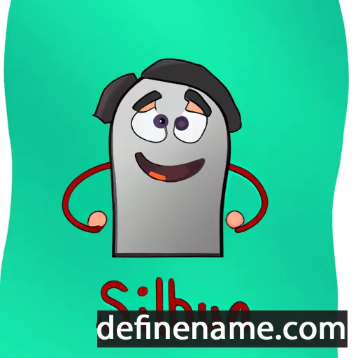 cartoon of the name Silbán