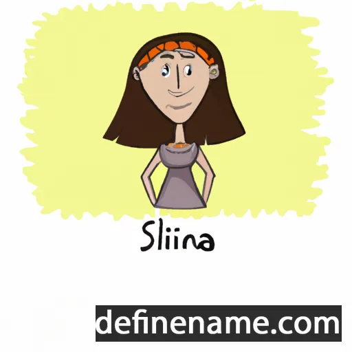 cartoon of the name Silina