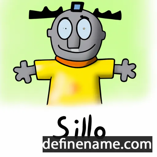 cartoon of the name Siljo