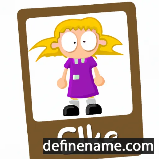 cartoon of the name Silke