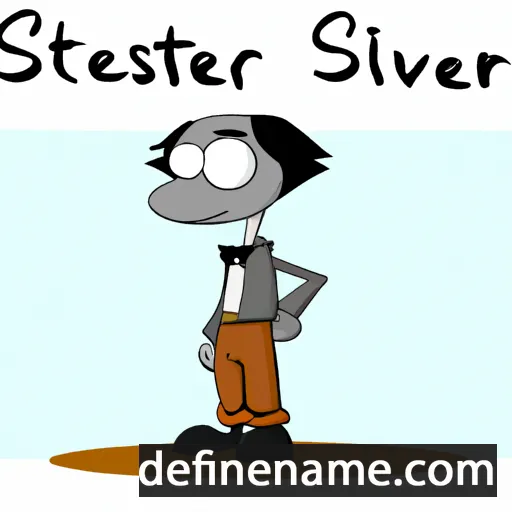 cartoon of the name Silvestrs