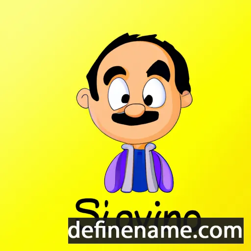 cartoon of the name Silviano