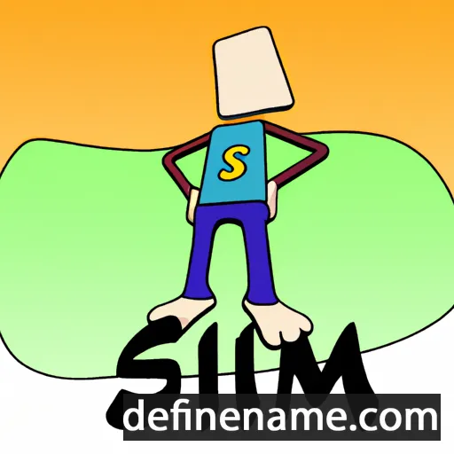 Sim cartoon