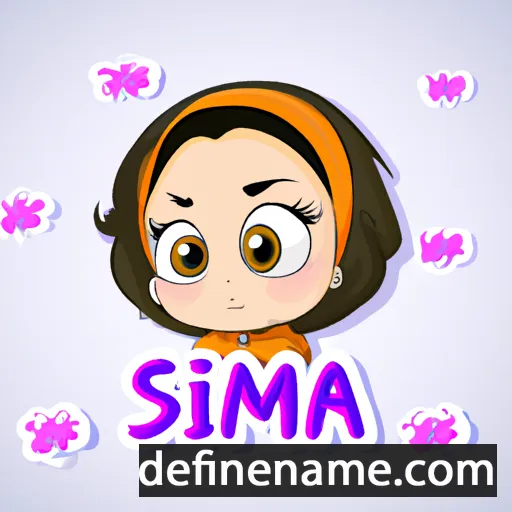 cartoon of the name Simaa