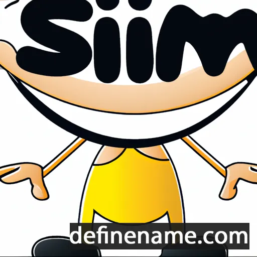 cartoon of the name Simi