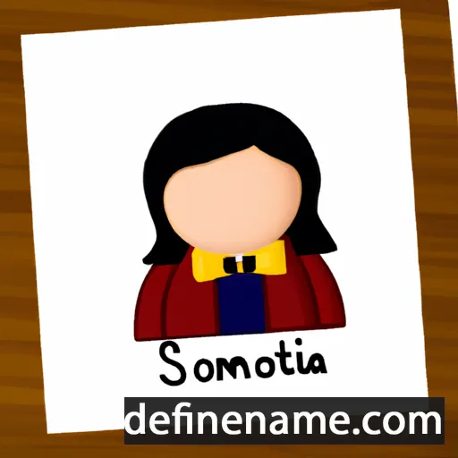 cartoon of the name Simoneta