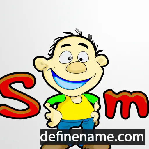 cartoon of the name Simun