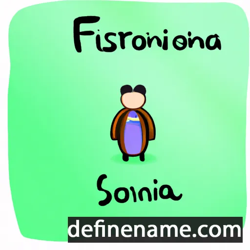 cartoon of the name Sinforiana