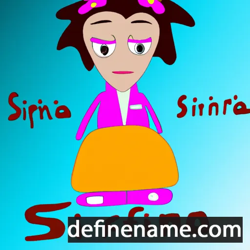 cartoon of the name Sinforina