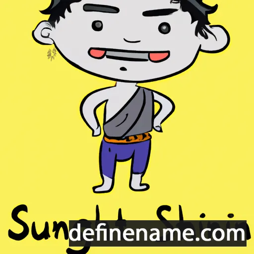 cartoon of the name Singthanu