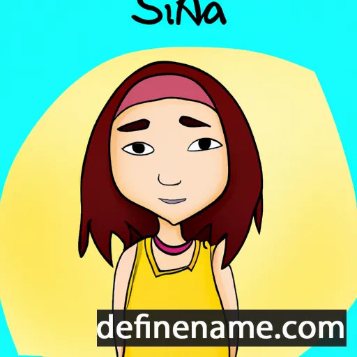 cartoon of the name Sinja