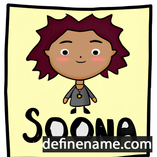 cartoon of the name Siona