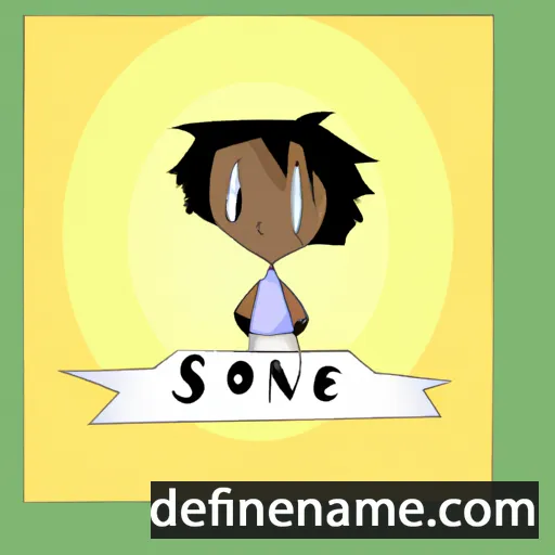 cartoon of the name Sionne