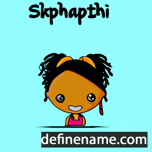 cartoon of the name Siphokazi